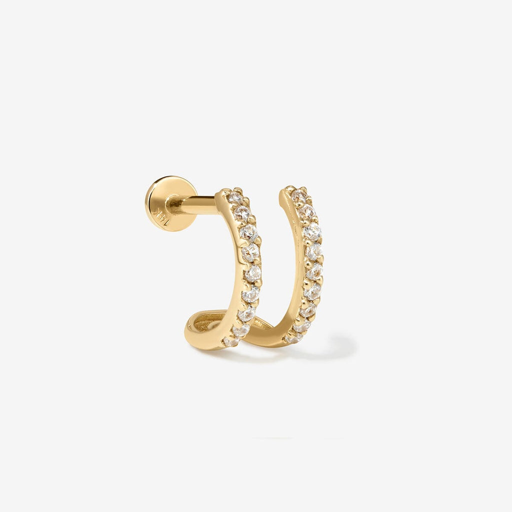 Norris diamond illusion piercing hoop