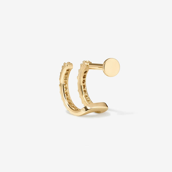 Norris diamond illusion piercing hoop