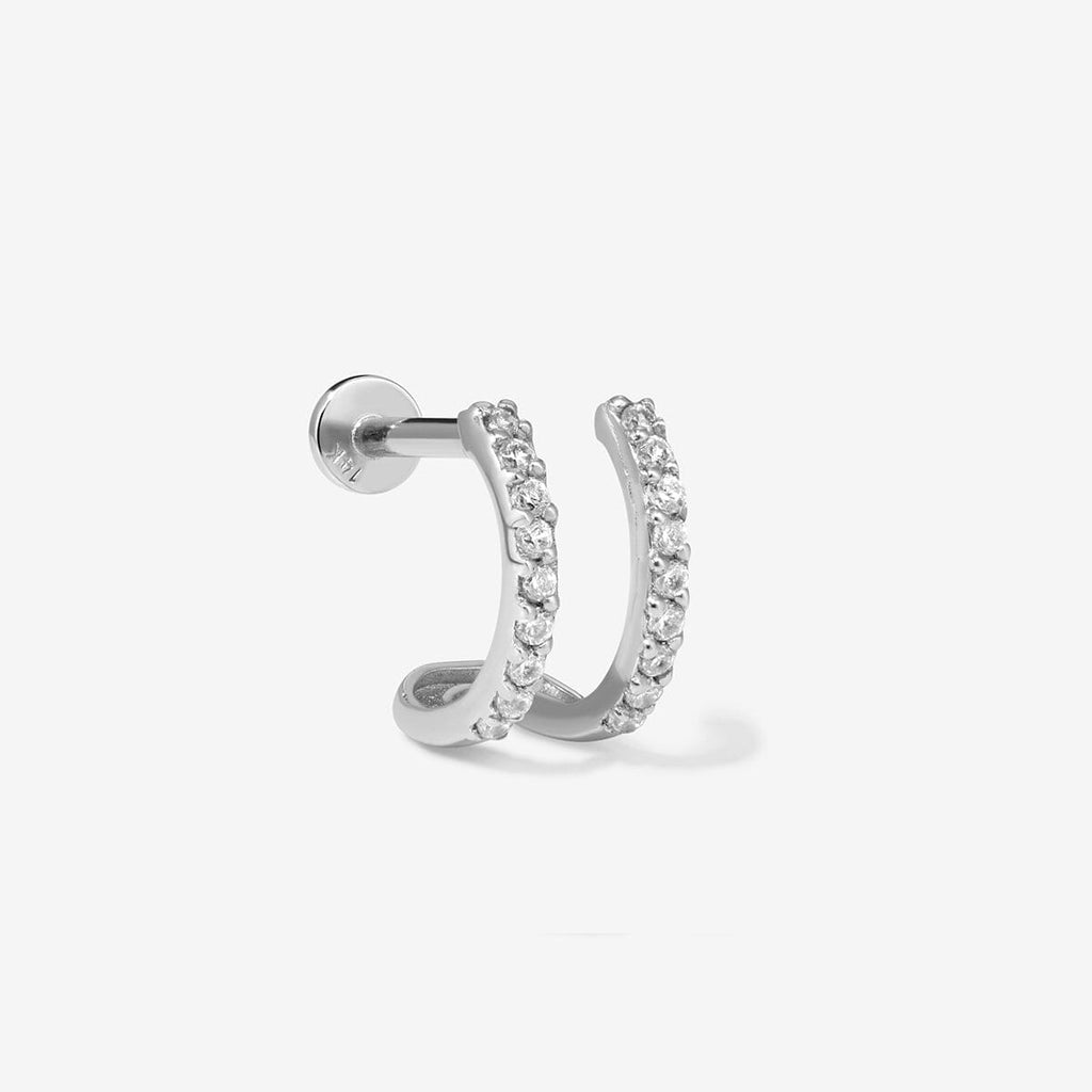 Norris diamond illusion piercing hoop