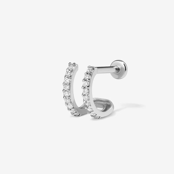 Norris diamond illusion piercing hoop