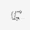 Norris diamond illusion piercing hoop