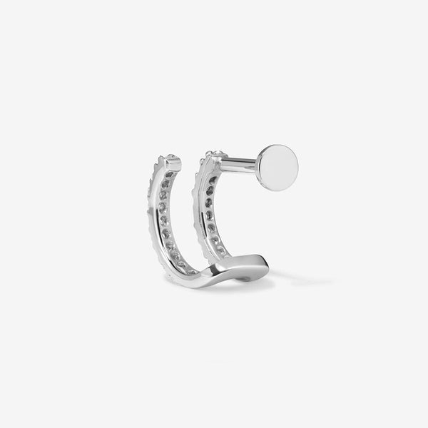 Norris diamond illusion piercing hoop