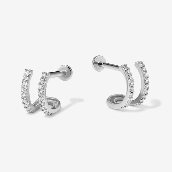 Norris diamond illusion piercing hoop