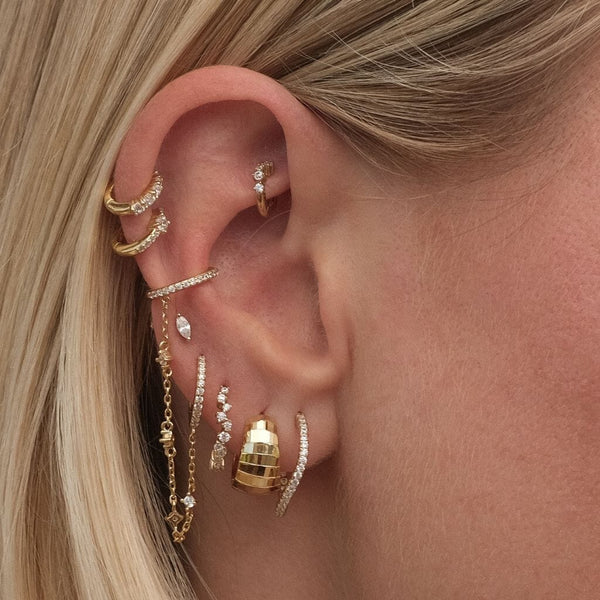 Olsen chained cuff earrings