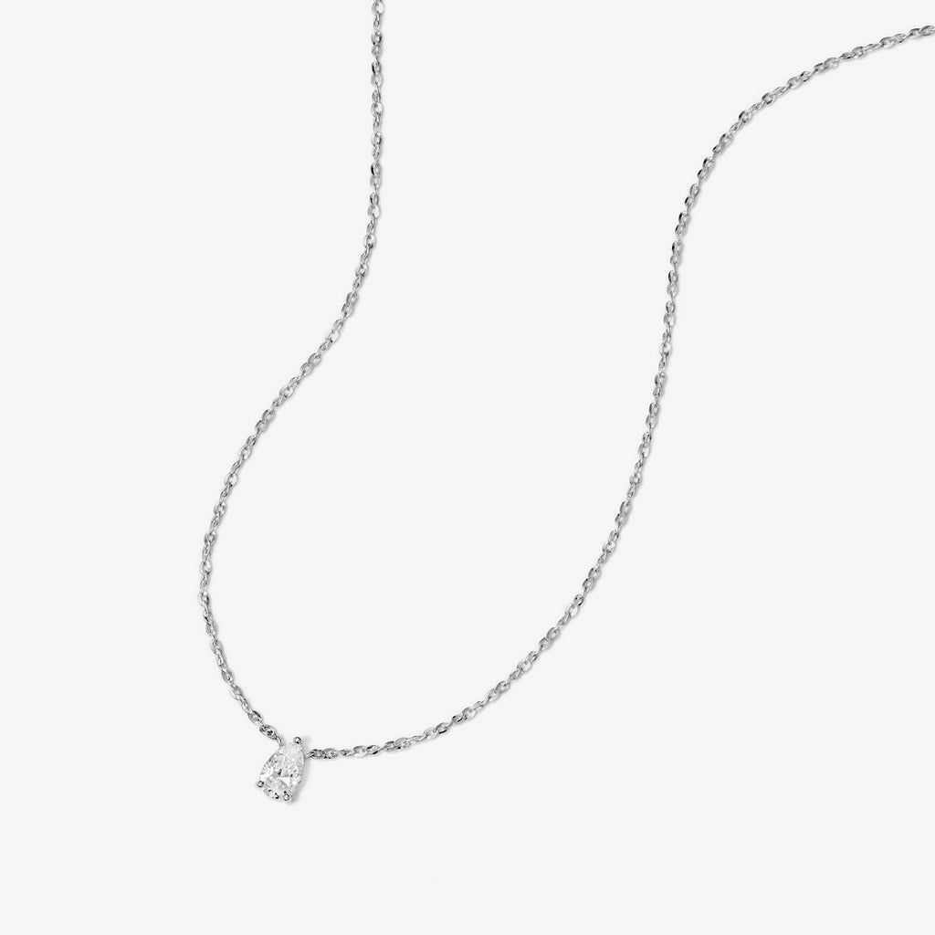 Owen pear diamond necklace