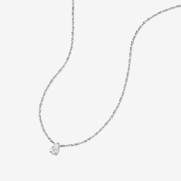 Owen pear diamond necklace