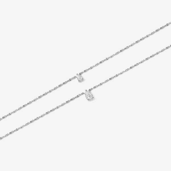 Owen pear diamond necklace