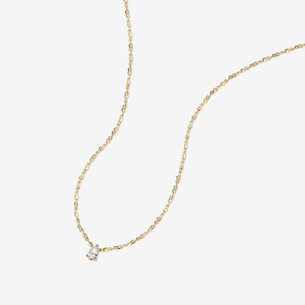 Owen pear diamond necklace