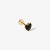 Saint black heart piercing