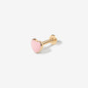 Saint pink heart piercing