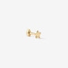Hugh pear diamond piercing