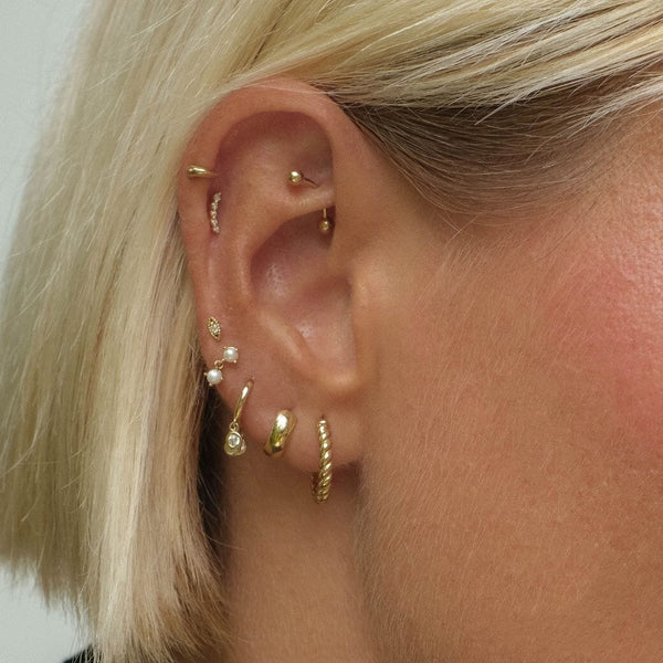Arlo diamond contour piercing
