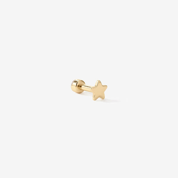 Vince round diamond piercing