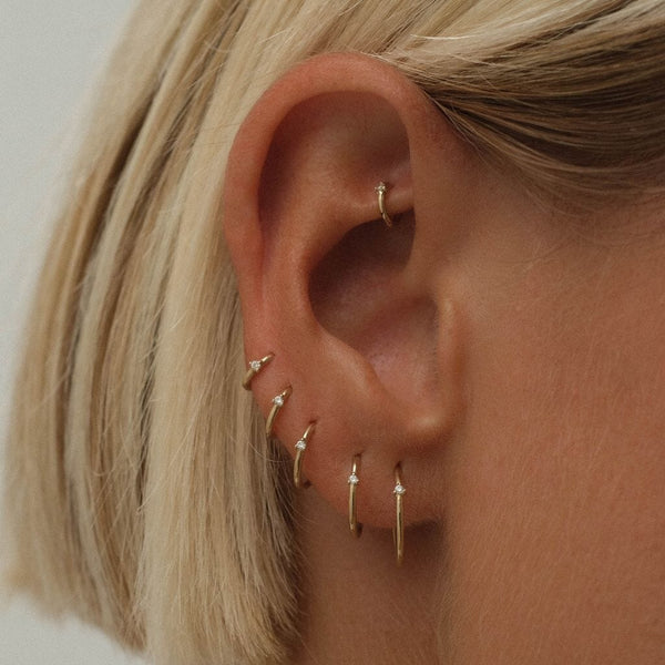 Cloud diamond clicker hoop