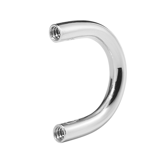 White Gold U Hoop (wp)